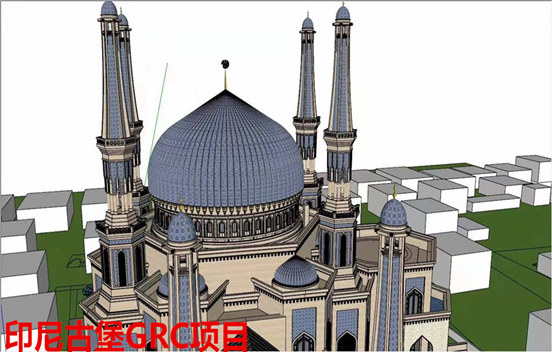 佛山灏天公司印度古堡采购饰纪上品GRC构件项目