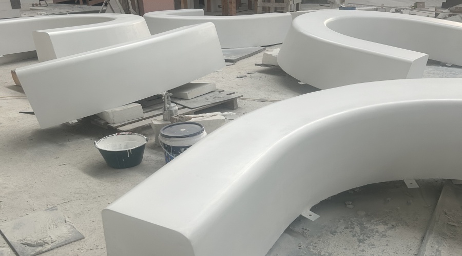 饰纪上品UHPC厂家中山幼儿园UHPC坐凳工程案例