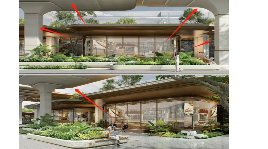 饰纪上品UHPC厂家：安徽合肥华盖售楼部UHPC曲面板工程