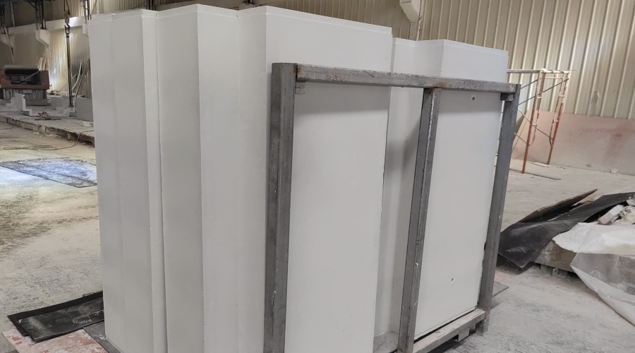 饰纪上品GRC厂家-广西梧州风电储能GRC包柱子工程