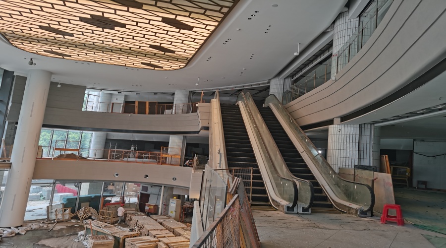 广州粤海天河城商厦GRG拦河造型工程