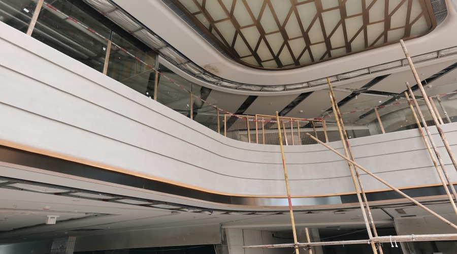 广州粤海天河城商厦GRG拦河造型工程