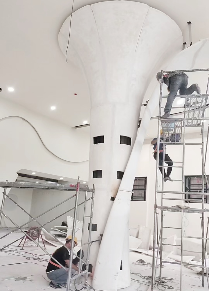 浙江温州乐清GRG吧台柱子的创新工程 浙江温州乐清GRG吧台柱子的创新工程