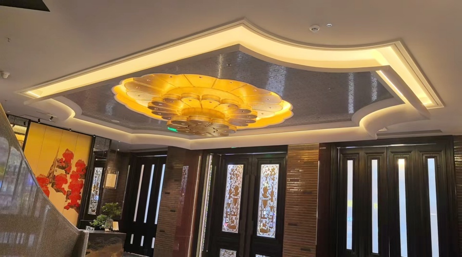 广州酒家GRG异形吊顶工程 广州酒家GRG异形吊顶工程