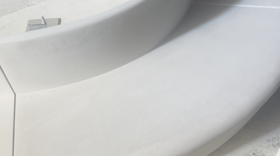 武汉商场水磨石GRC坐凳造型工程