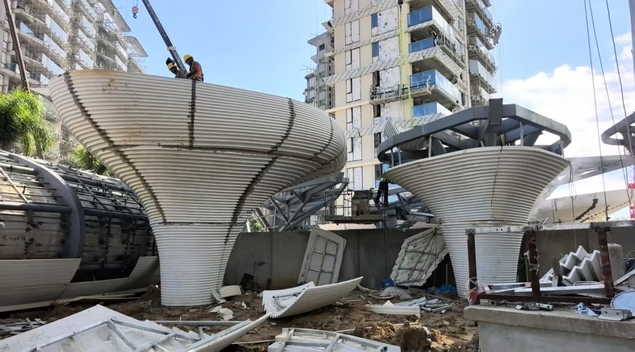 海南三亚海棠湾景观GRC柱子造型工程案例