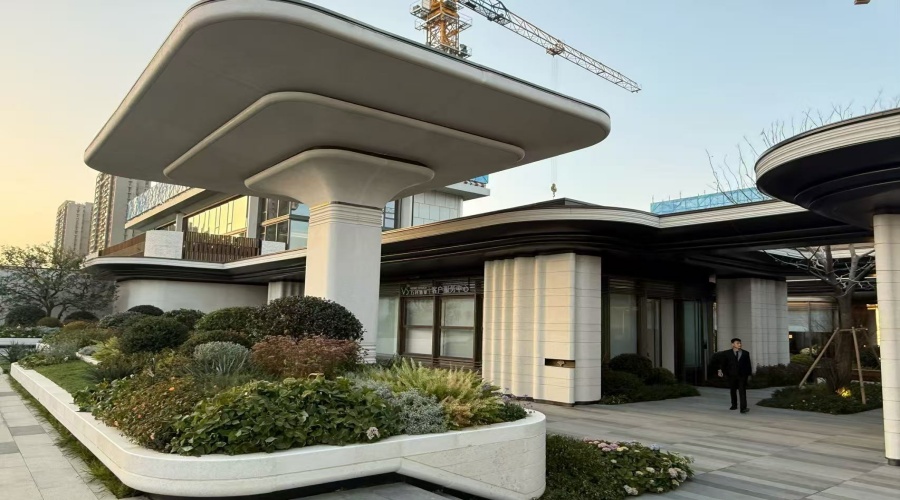 合肥售楼部UHPC柱子幕墙造型 合肥售楼部UHPC柱子幕墙造型