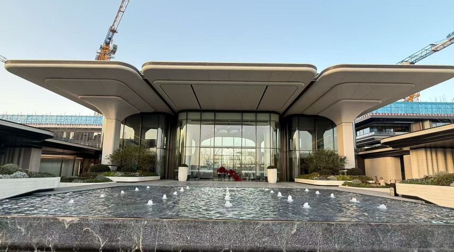 合肥售楼部UHPC柱子幕墙造型 合肥售楼部UHPC柱子幕墙造型