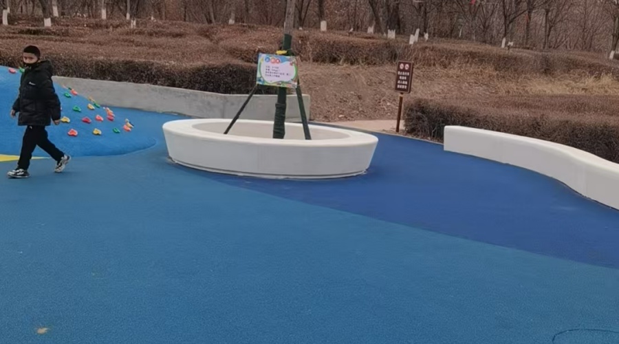新疆体育公园GRC坐凳树池造型工程案例
