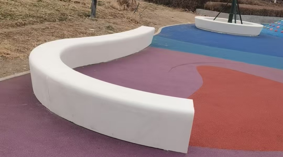 新疆体育公园GRC坐凳树池造型工程案例