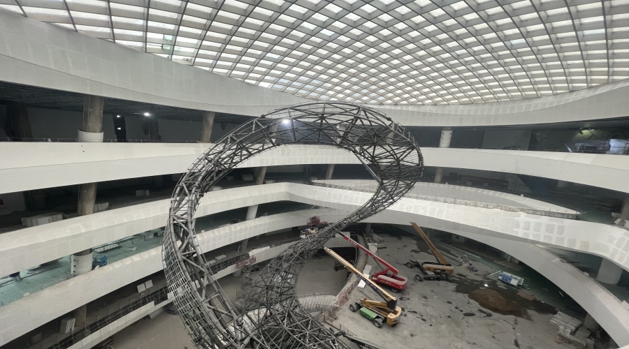 GRG中庭拦河造型 GRG中庭拦河造型