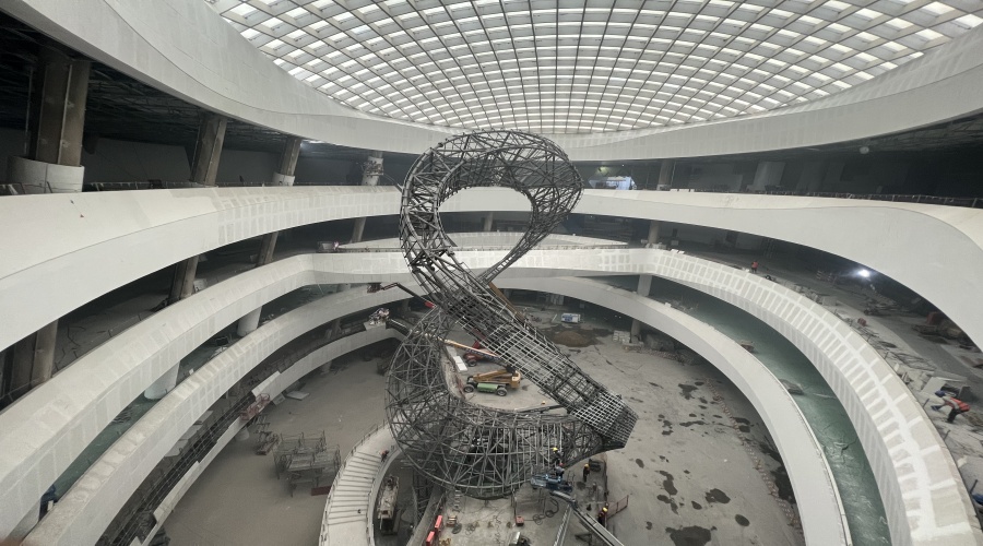 GRG中庭拦河造型 GRG中庭拦河造型