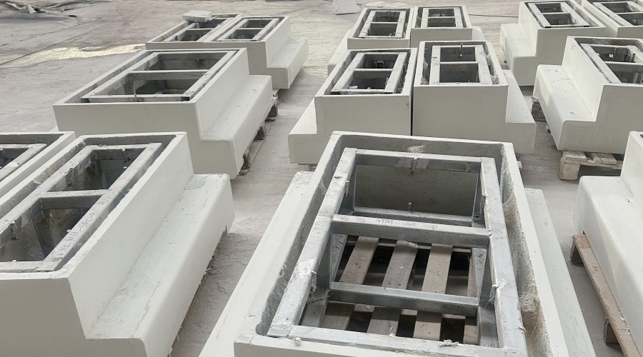 茂名那霍服务区GRC坐凳底座