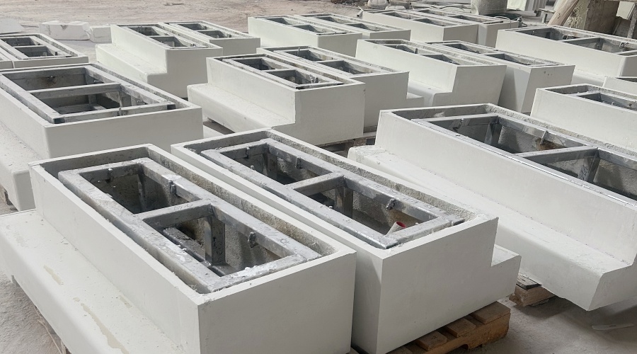 茂名那霍服务区GRC坐凳底座