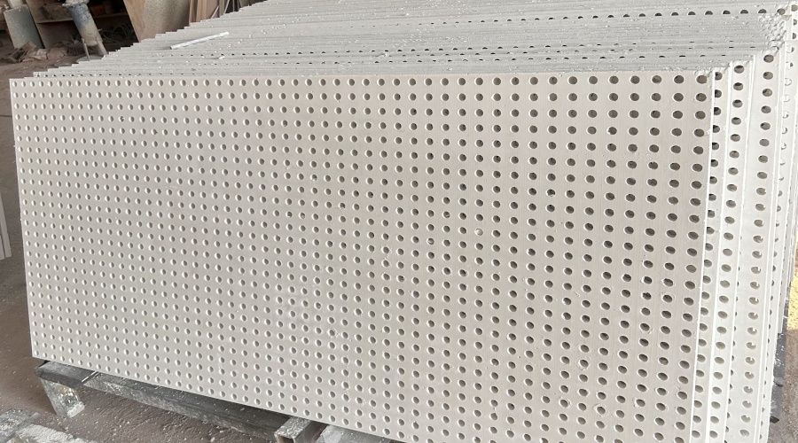 南宁工业职业技术学院会堂GRG穿孔板吊顶 南宁工业职业技术学院会堂GRG穿孔板吊顶