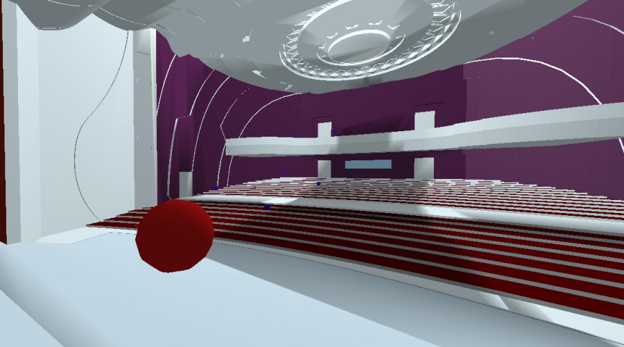 南宁工业职业技术学院会堂GRG穿孔板吊顶 南宁工业职业技术学院会堂GRG穿孔板吊顶