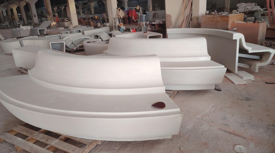 福建紫阳隐翠公馆UHPC坐凳