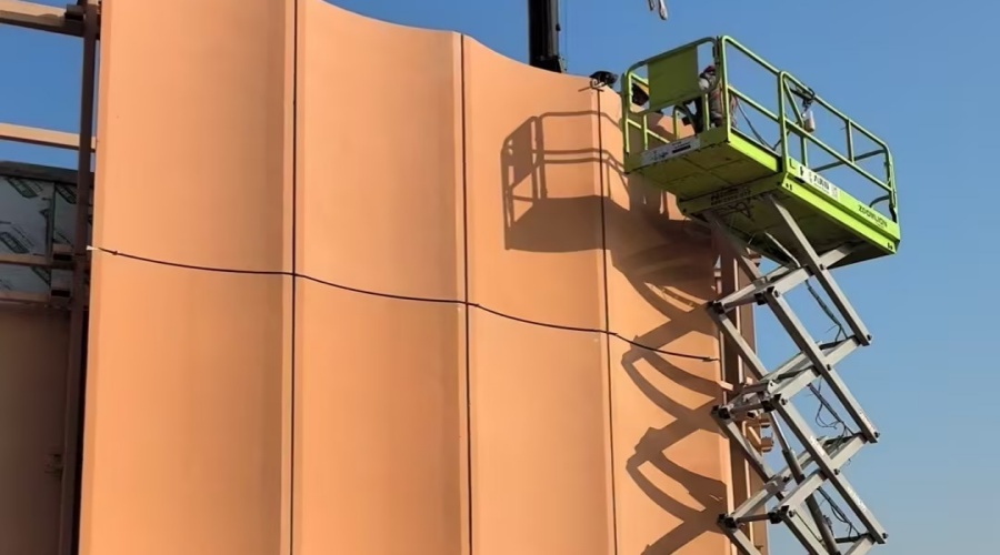 UHPC构件施工现场