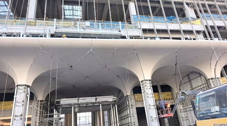 UHPC构件安装现场