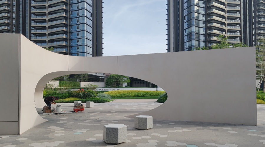 UHPC构件安装现场