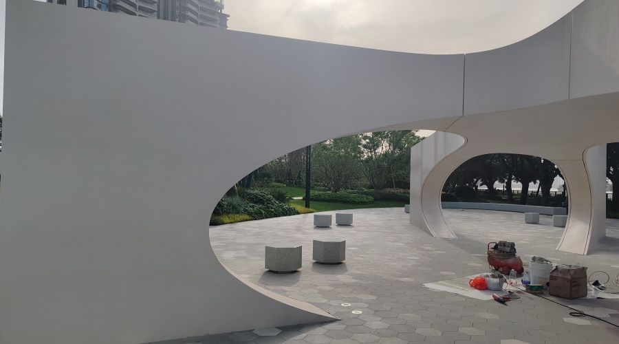 UHPC构件安装现场