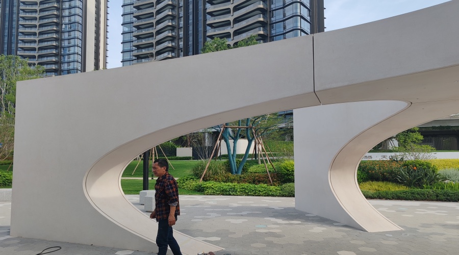 UHPC构件安装现场