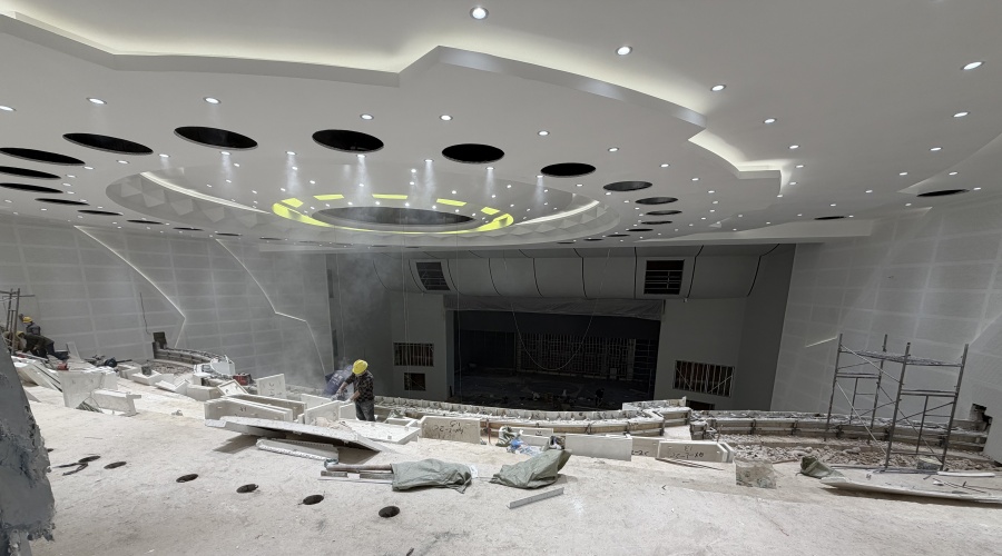 剧院报告厅GRG吊顶造型 剧院报告厅GRG吊顶造型