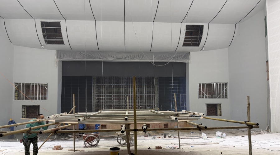 报告厅GRG吊顶墙面造型 报告厅GRG吊顶墙面造型