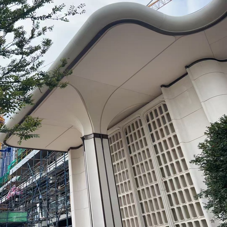 深圳红花山售楼部UHPC柱子门头造型案例