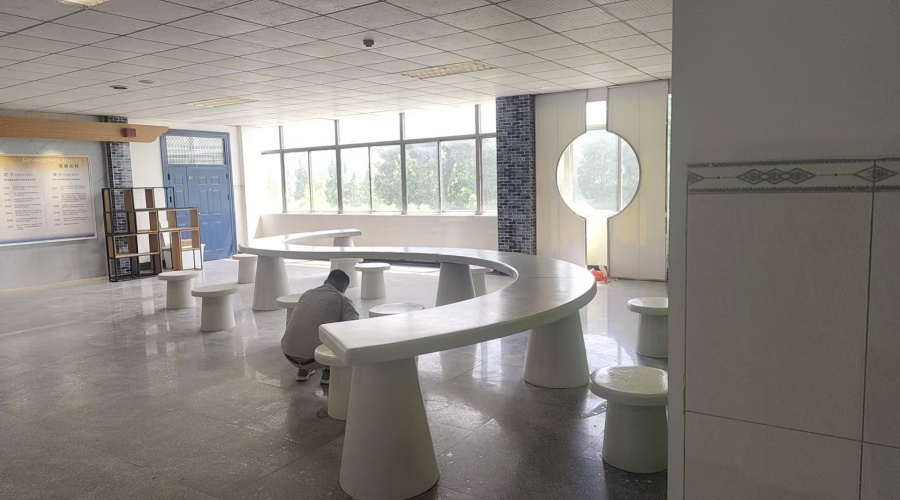 山东理工大学贝壳石UHPC休闲卡座